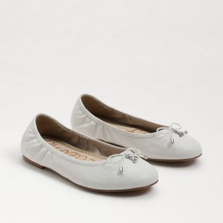 Sam Edelman | Kids Felicia Kids Ballet Flat-Bright White Leather