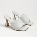 Sam Edelman | Men's Carmen Mule Heel Sandal-Bright White Leather