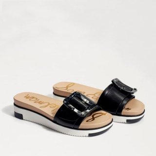 Sam Edelman | Men's Ariane Slide Sandal-Black Leather