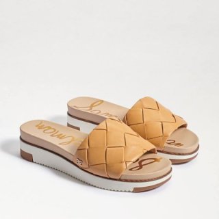 Sam Edelman | Men's Adaley Woven Slide Sandal-Natural Sand Leather