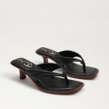 Sam Edelman | Men's Daphney Thong Sandal-Black Leather