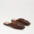 Sam Edelman | Men's Lavina Buckle Mule-Chocolate Satin