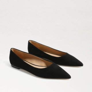 Sam Edelman | Men's Wanda Pointed Toe Flat-Black Suede