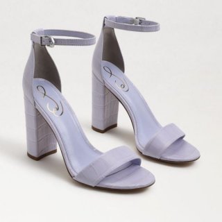 Sam Edelman | Men's Yaro Block Heel Sandal-Misty Lilac Croc