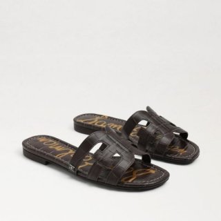 Sam Edelman | Men's Bay Slide Sandal-Dark Mahogany Croc