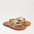 Sam Edelman | Men's Marinea Strappy Slide Sandal-Molten Gold Leather