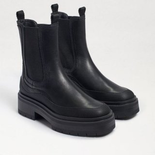 Sam Edelman | Men's Lulia Lug Sole Boot-Black Leather
