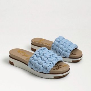 Sam Edelman | Men's Ainslie Braided Slide Sandal-Riviera Blue