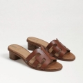 Sam Edelman | Men's Illie Block Heel Slide Sandal-Dk Bourbon Leather