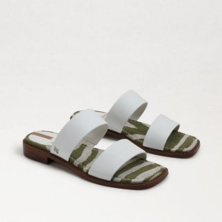 Sam Edelman | Men's Haydee Stitch Slide Sandal-White/Multi Leather