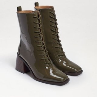 Sam Edelman | Men's Westie Lace-up Bootie-Alpine Green Patent Leather