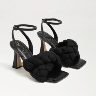 Sam Edelman | Men's Courtney Strappy Sandal-Black Linen/Leather