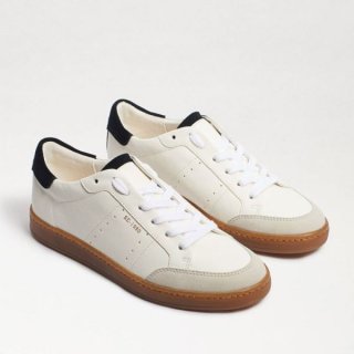 Sam Edelman | Men's Josi Sneaker-White/Black Leather