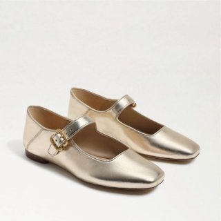 Sam Edelman | Men's Michaela Mary Jane Flat-Gold Leaf