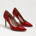 Sam Edelman | Men's Hazel Pointed Toe Heel-Ruby Red Patent Leather