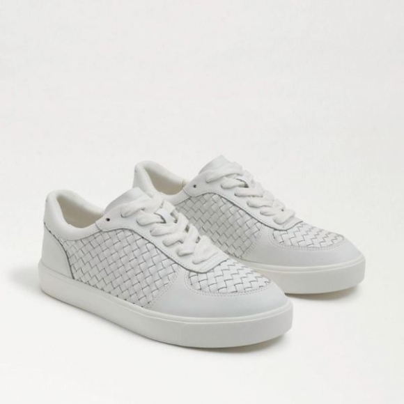 Sam Edelman | Men's Emma Lace Up Sneaker-White Leather