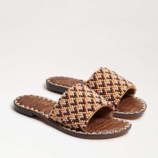 Sam Edelman | Men's Gunner Beaded Slide Sandal-Lt Cuoio Brown