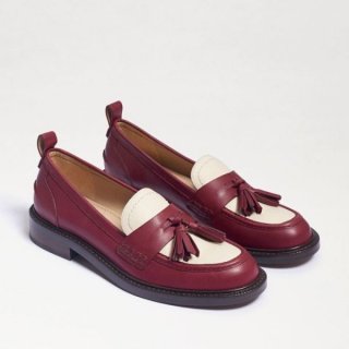 Sam Edelman | Men's Caylia Loafer-Bordeaux/Modern Ivory Leather