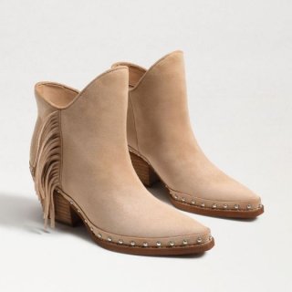 Sam Edelman | Men's Willie Western Bootie-Golden Caramel Suede