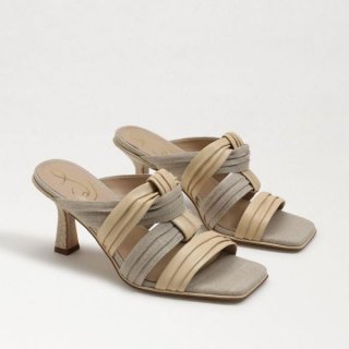 Sam Edelman | Men's Karsten Strappy Mule-Ivory Linen/Leather