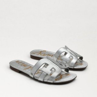 Sam Edelman | Men's Bay Slide Sandal-Soft Silver Leather