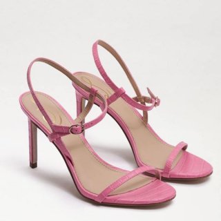 Sam Edelman | Men's Doran Strappy Heeled Sandal-Pink Confetti Croco