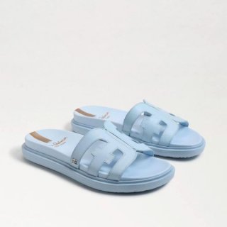 Sam Edelman | Men's Valeri Slide Sandal-Riviera Blue Leather