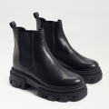 Sam Edelman | Men's Daelyn Chunky Sole Short Boot-Black Leather