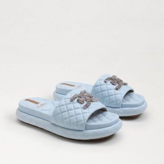 Sam Edelman | Men's Karinda Slide Sandal-Riviera Blue Leather