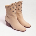 Sam Edelman | Men's Brie Studded Western Boot-Eggshell Leather