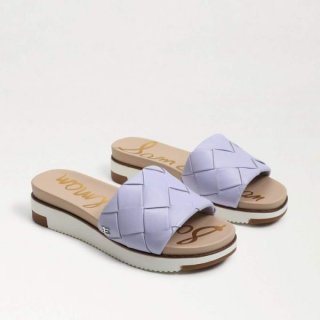 Sam Edelman | Men's Adaley Woven Slide Sandal-Misty Lilac Leather