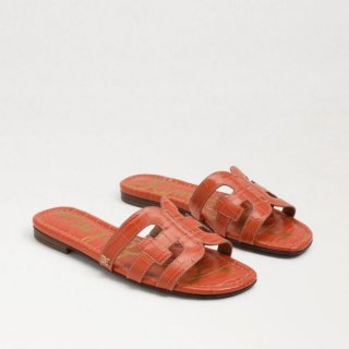 Sam Edelman | Men's Bay Slide Sandal-Sunset Orange Croc