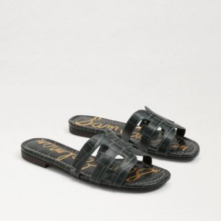 Sam Edelman | Men's Bay Slide Sandal-Forest Green Croc