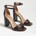 Sam Edelman | Men's Yaro Block Heel Sandal-Dark Chocolate Leather