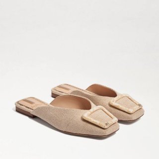 Sam Edelman | Men's Lavina Buckle Mule-Natural Linen