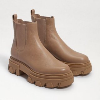 Sam Edelman | Men's Daelyn Chunky Sole Short Boot-Lt Cedarwood Leather