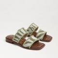 Sam Edelman | Men's Hopie Slide Sandal-Fern/Natural Zebra Linen