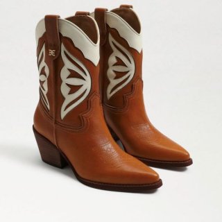 Sam Edelman | Men's Wynne Western Boot-Deep Saddle Leather