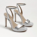 Sam Edelman | Men's Jade Ankle Strap Heel-Soft Silver Leather