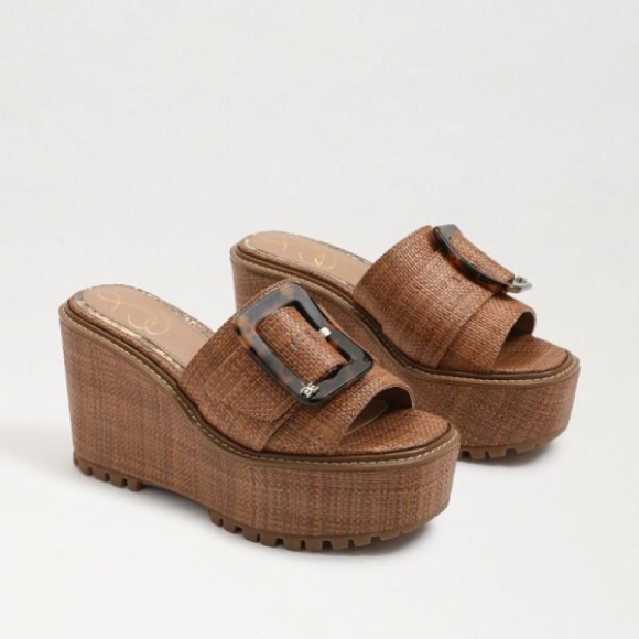 Sam Edelman | Men's Livi Espadrille Wedge Sandal-Cuoio Weave