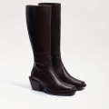 Sam Edelman | Men's Tamea Western Boot-Dark Brown Washed Leather