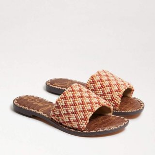 Sam Edelman | Men's Gunner Beaded Slide Sandal-Peach Multi