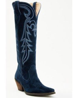 Quick Ship Shyanne Latest Women's Rowan Tall Western Boots - Snip Toe | Blue