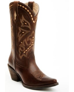 Quick Ship Shyanne Latest Women's Tomas Tall Western Boots - Snip Toe | Brown