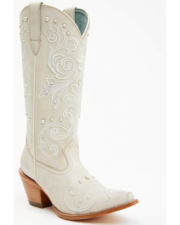 Quick Ship Shyanne Latest Women's Denisse Western Boots - Snip Toe | Cream