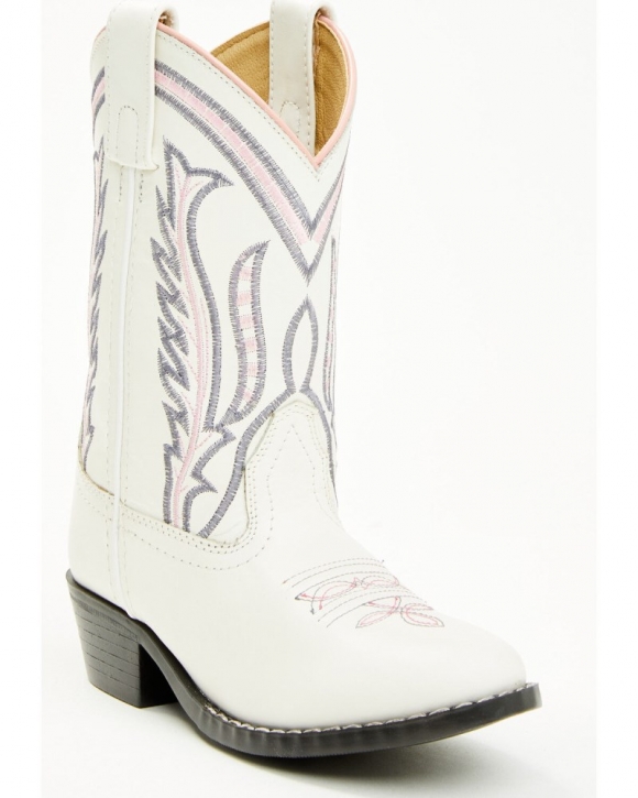 Quick Ship Shyanne Latest Girls' Cassie Western Boots - Round Toe | White Quick Ship Shyanne Latest Girls' Cassie Western Boots - Round Toe | White