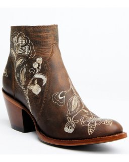 Quick Ship Shyanne Latest Women's Summer Arena Western Booties - Round Toe | Brown Quick Ship Shyanne Latest Women's Summer Arena Western Booties - Round Toe | Brown