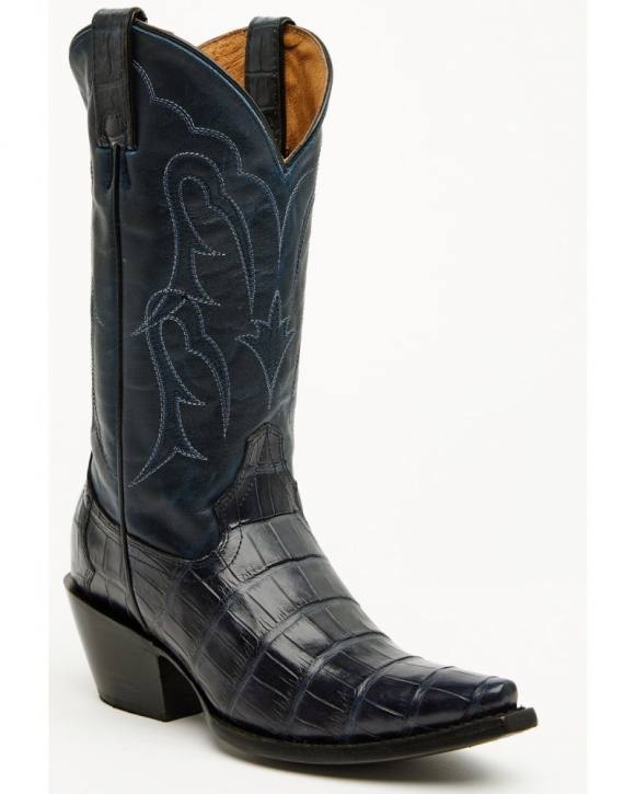Quick Ship Shyanne Latest Women's Aspen Exotic American Alligator Western Boots - Snip Toe | Navy Quick Ship Shyanne Latest Women's Aspen Exotic American Alligator Western Boots - Snip Toe | Navy