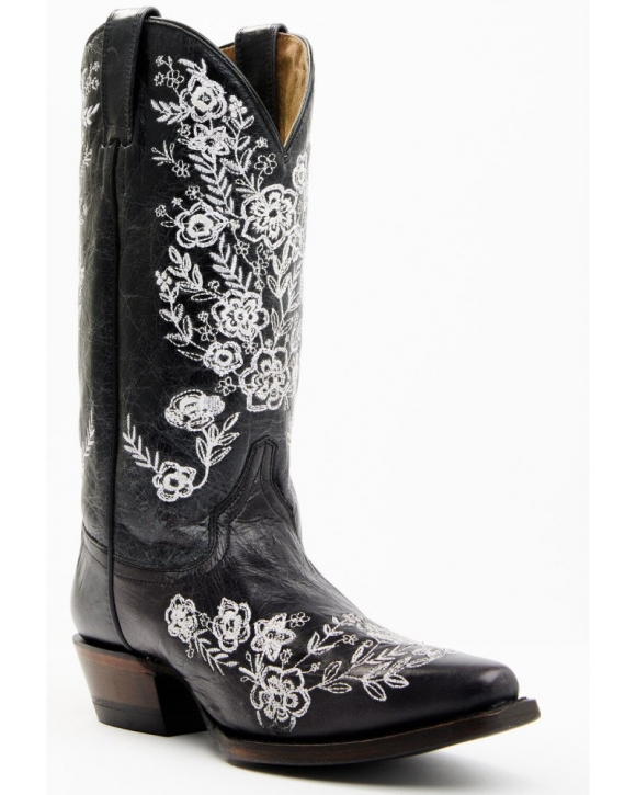 Quick Ship Shyanne Latest Women's Heather Western Boots - Snip Toe | Black