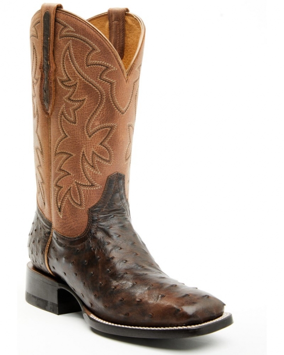 Quick Ship Shyanne Latest Women's Mia Exotic Full Quill Ostrich Western Boots - Broad Square Toe | Chocolate Quick Ship Shyanne Latest Women's Mia Exotic Full Quill Ostrich Western Boots - Broad Square Toe | Chocolate